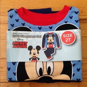NWT! Mickey Mouse 2-piece PJ Set Size 2T